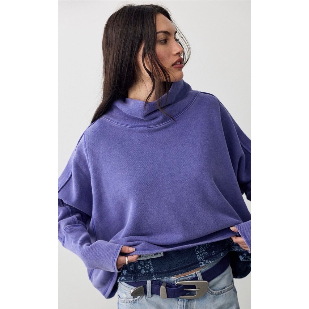 We the Free My Girl Pullover Funnel Neck Sweatshirt NWOT